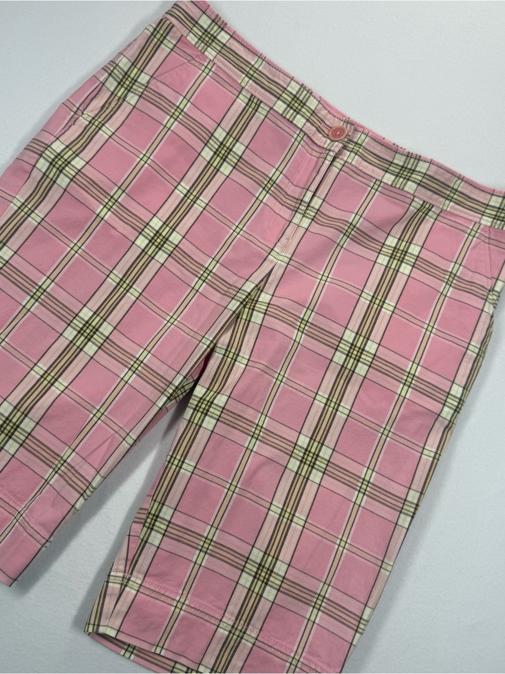 Tommy Bahama Pink Plaid Bermuda Shorts